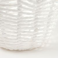 FLOWERバスケット(S) ホワイト LAKOLE/ラコレ