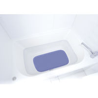 バスらぎ 浴室用すべり止めシリコーンマット 厚手 YM-117L-SI 1枚 山崎産業