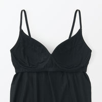 無印良品 レディース 婦人 なめらかブラキャミソール 婦人Ｓ 黒 良品計画