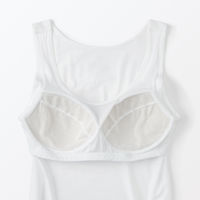 無印良品 レディース 婦人 なめらかブラタンクトップ 婦人Ｓ 白 良品計画