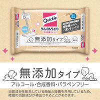 クイックルワイパー 立体吸着ウエットシート 無添加タイプ 1パック（12枚入） 花王