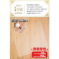 osharemart ポリカーボネイト製 冷蔵庫マット キズ防止 凹み防止 Lサイズ 70×75cm ～600Lクラス RZM-L（直送品）