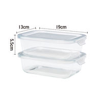 耐熱ガラス 2P 保存容器M 500ｍL 1個（2個セット） 電子レンジ・食洗器対応 シービージャパン