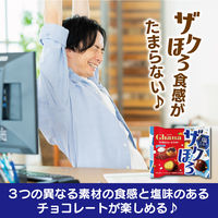 チョコレート菓子 ガーナ　ザクほろシュー＆クッキー　塩ミルク　ポップジョイ　26g 1セット（1個×6）