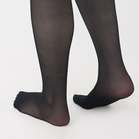 無印良品 レディース 婦人 サポートタイプ ２０デニール ストッキング（３足組） 婦人Ｍ 黒 良品計画