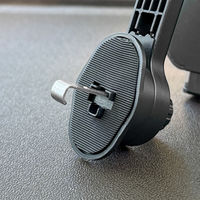 車載ホルダー エアコン吹き出し口用 ブラック  片手でラクラク操作 クリップ固定（直送品）