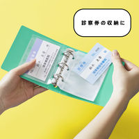 キングジム ミニリングファイル ブラック 3穴バインダー MN637ーBK 1冊