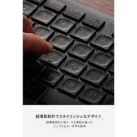 エレコム キーボード マルチペアリング 充電式 フルサイズ パンタグラフ式 ブラック TK-PN10FMPABK 1個（直送品）