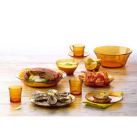 DURALEX デュラレックス アンバー プレート 19cm 442754 1個（直送品）