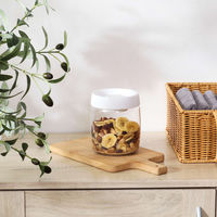 不二貿易 保存容器 800ml PUSH 空気が抜けるキャニスター 461026 1個（直送品）