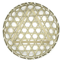 アサヒグリーン 竹かご 2色丸篭被せフタ付G 3642 1ケース(100個(1個×100))（直送品）