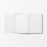 無印良品 一覧できるスケジュール帳 マンスリー デイリー ２０２５年１２月始まり 月曜始まり Ｂ６ 黒 良品計画