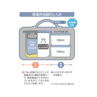 サーモス 保温弁当箱 ミッフィー アッシュブルー DBQ-257B ASB 1個