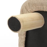 ファブリックスツール2(スクエア) ベージュ LAKOLE/ラコレ