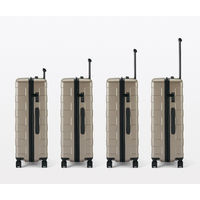 無印良品 バーを自由に調節できる ハードキャリーケース ３６Ｌ グレー タテ５４×ヨコ３７×マチ２４ｃｍ 良品計画