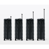 無印良品 バーを自由に調節できる ハードキャリーケース ７５Ｌ 黒 タテ７１．５×ヨコ４６×マチ２６ｃｍ 良品計画