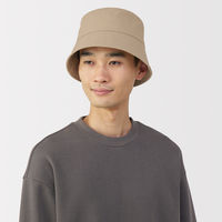 無印良品 ＵＶカットコットンツイル バケットハット ５６．５～５９ｃｍ ダークベージュ 良品計画