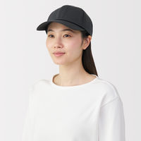 無印良品 ＵＶカット透湿撥水防水テープ使い キャップ ５５～５９ｃｍ 黒 良品計画