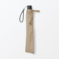 無印良品 晴雨兼用 ２通りにたためる 折りたたみ傘 親骨の長さ５５ｃｍ ダークベージュ 良品計画