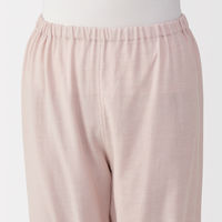 無印良品 レディース 婦人 脇に縫い目のない 二重ガーゼ長袖パジャマ 婦人ＸＬ ライトピンク 良品計画