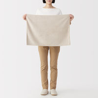 無印良品 マイクロファイバー スナップボタン付ペット用タオル 小 ４８×６８ｃｍ ベージュ 良品計画