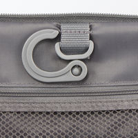 無印良品 ポリエステル 吊るして使える洗面用具ケース ミディアムグレー 約１６×１９×６ｃｍ 良品計画