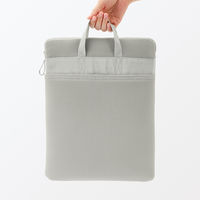無印良品 ポリエステル 縦型クッションパソコンケース １４型用 グレー 良品計画