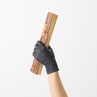 【使いきり手袋】 宇都宮製作 キング クラフトグローブ ブラック M NBR0800PFーKB 1箱（50枚）