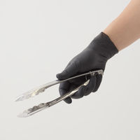 【使いきり手袋】 宇都宮製作 クイン ニトリル手袋ブラック 50枚入 L NBR035EPFーKB 1セット（1箱(50枚)×5）