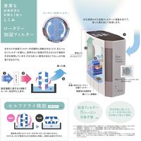 コロナ（CORONA） ハイブリット式加湿器 4L 720ml 木造12畳/プレハブ20畳 UF-H7221R（T） 1台