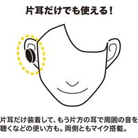 サンワサプライ 完全ワイヤレスヘッドセット MM-BTTWS003BK 1個（直送品）