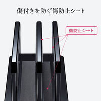 サンワサプライ ノートパソコン用アクリルスタンド（2台収納・縦置きタイプ） PDA-STN47BK 1台