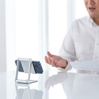 サンワサプライ スマートフォン用アルミスタンド(角度・高さ調整タイプ) PDA-STN51S 1台（直送品）