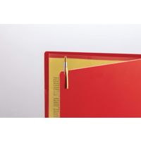 ライオン事務器 フラップ式ホルダー ビジカル A4E FH-300B 青(ブルー) 13986 1セット(1冊×3)