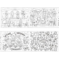 サンスター文具 ペタッと!ロールぬりえ サンリオキャラクターズ 8121005A 1セット(3個)（直送品）