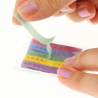 サンスター文具 スリム付箋 ピリット!PU LOOK S2827549 1セット(5個)