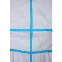 【防護服】 川西工業 不織布防護服 SF LLサイズ JIS規格適合防護服(タイプ4/5/6) #7010  1着