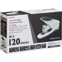 ライオン事務器 ホッチキス 強力ステープラかるホッチストロング〈強力・フラットタイプ〉 FS-120 20422 1台