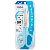 プラス はさみ フィットカットカーブスタンダード抗菌グリップブルー 35736 1セット(3本入)