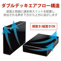 HDD 外付け 4TB USB3.0 WD Red ブラック ELD-REN040UBK エレコム 1個（直送品）