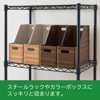 キングジム スタッキングユニットボックスSロング キーニ 木目調 ナチュラル KW1012Lナチ 3個