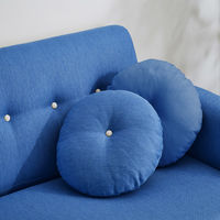 後藤家具物産 多機能ソファー 幅1200mm ブルー SO-SM-BL 1台（直送品）