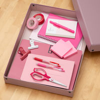 リヒトラブ デスクトレー A3 ローズピンク A718モモ 1個