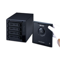 外付けHDD 8TB 4ドライブ ドライブステーション HDD HD-QL8TU3/R5J 1台 バッファロー（直送品）