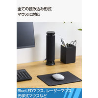 マウスパッド 布製 撥水 高耐久 ほつれにくい 滑り止め 抗菌 ブラック MP-ALMWBK エレコム 1個（直送品）