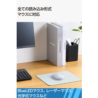 マウスパッド 布製 撥水 高耐久 ほつれにくい 滑り止め 抗菌 グレー MP-ALMWGY エレコム 1個（直送品）