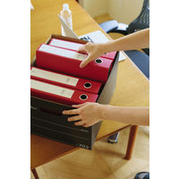 フェローズ バンカーズボックス フタ付き A4サイズ 703Sボックス ブラック 黒 FE-100143095 1セット(3枚入)