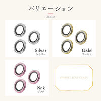 iPhone 17 Pro/17 Pro Max/iPhone 16 Pro/16 Pro Max レンズ保護ガラスフィルム  ゴールド（直送品）