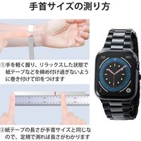 Apple Watch アップルウォッチ 44mm 42mm バンド ステンレス ブラック AW-44BDCE3BK エレコム 1個（直送品）
