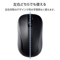 Bluetoothマウス 無線 ワイヤレス IR 3ボタン Sサイズ 抗菌 簡易包装 黒 M-K5BRKBK/RS エレコム 1個（直送品）